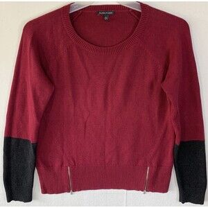 Eileen Fisher Sweater Women Small Organic Cotton Cashmere Cozy Preppy Zippers